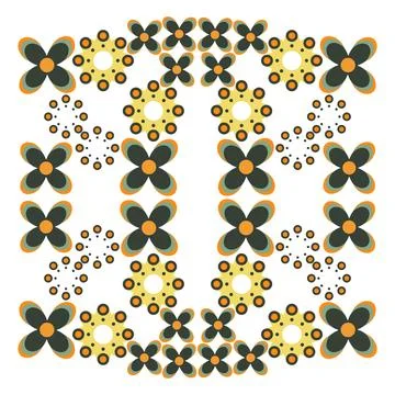 Beautiful flower pattern design Stock Illustration