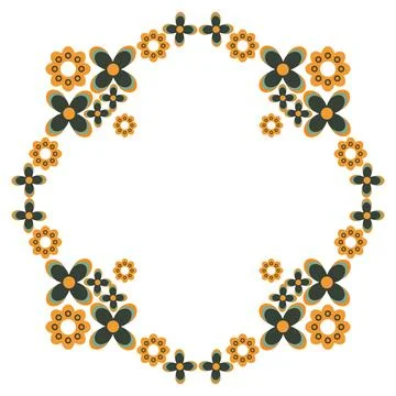 Beautiful flower pattern design Stock Illustration