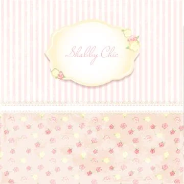Beautiful flower-patterned background. shabby chic wedding invitation. Vector Illustrazione stock