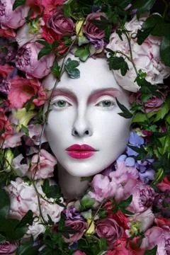 Beautiful flower queen Stock Photos