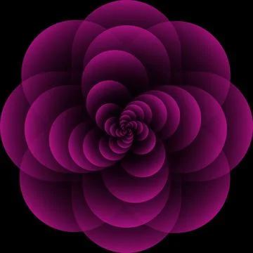 Beautiful flower shape design. Stock Illustration