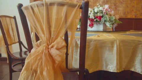 Beautiful Flower on The Table with Decorations Stock Footage 160353896