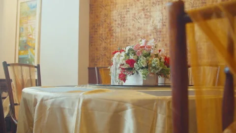 Beautiful Flower on the Table Video stock 160212092