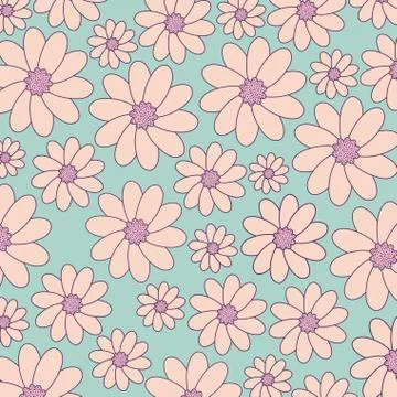 Beautiful flowers background Stock Illustration