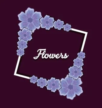 Beautiful flowers design Stock Illustration