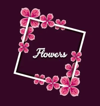 Beautiful flowers design Stock Illustration