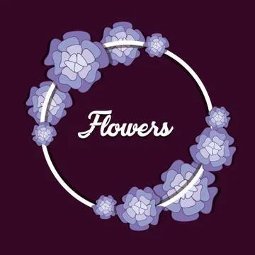Beautiful flowers design Stock Illustration