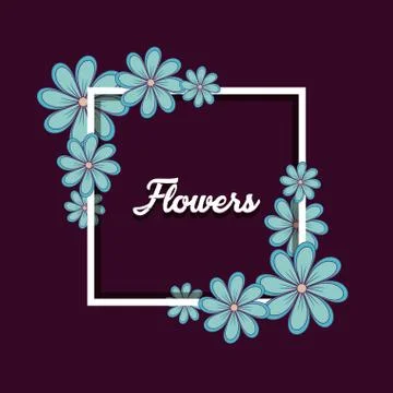 Beautiful flowers design Stock Illustration