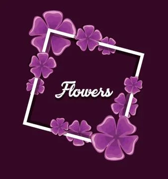 Beautiful flowers design Stock Illustration
