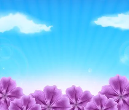 Beautiful flowers Stock Illustration