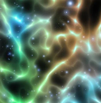 Beautiful flowing light abstract Stock Illustration