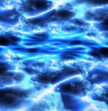 Beautiful Flowing Light Abstract Stock Illustration