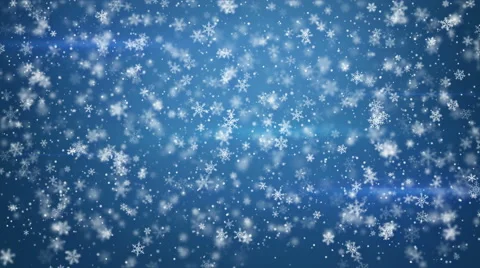 Beautiful fluffy snowfall seamless loop animation 4k (4096x2304) Stock Footage 55288000