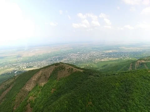 Beautiful forest and the mountains Stock Footage 75314939