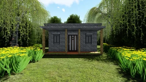 Beautiful Forest Rest House 스톡 동영상 340561763