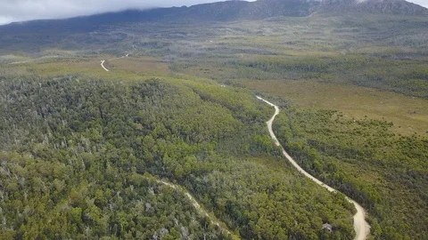 Beautiful Forrest 4K Drone Hartz Mountains Tasmania 스톡 동영상 86451604