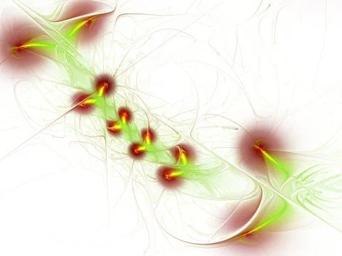 Beautiful fractal floral pattern. Computer generated graphics. Abstract flora Illustrazione stock