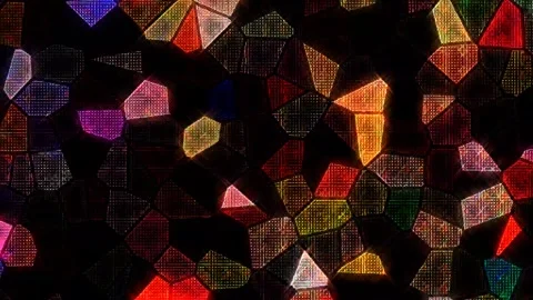 Beautiful Fractal video Abstract background 3D liquid lines in a multicolor Video stock 303303853