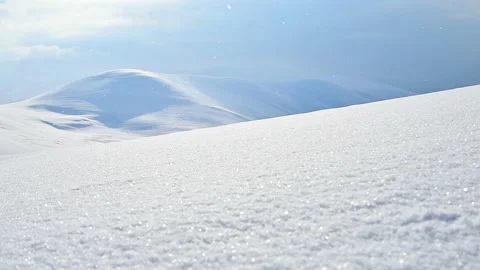 Beautiful fresh snow patterns. Winter background. Close up texture. Selecti.. Stock-Footage 232388780