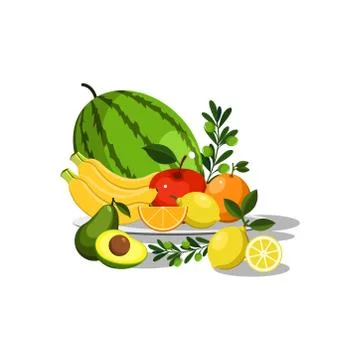 Beautiful Fruit vector illustration Design Stock Illustration