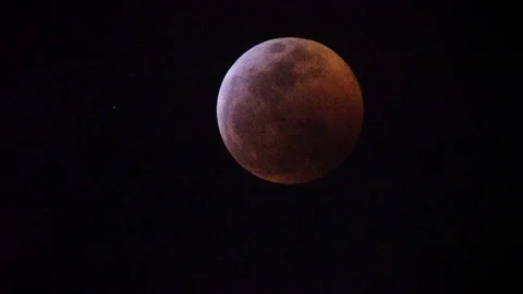 Beautiful full moon lunar eclipse. Stock Footage 111273097