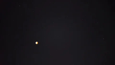 Beautiful full moon lunar eclipse. Stock Footage 111279923