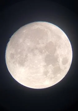 Beautiful full moon Stock Photos