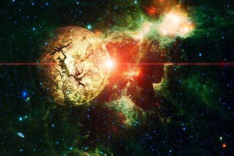 Beautiful galaxy somewhere in deep space. Cosmic wallpaper. Elements of this Stock Photos