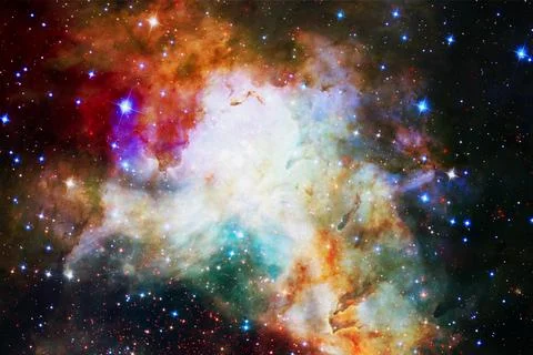 Beautiful galaxy somewhere in deep space. Cosmic wallpaper. Elements of this Stock Photos