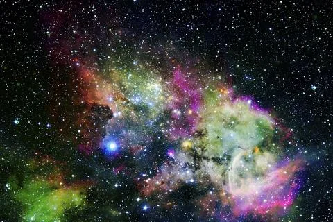 Beautiful galaxy somewhere in deep space. Cosmic wallpaper. Elements of this Stock Photos