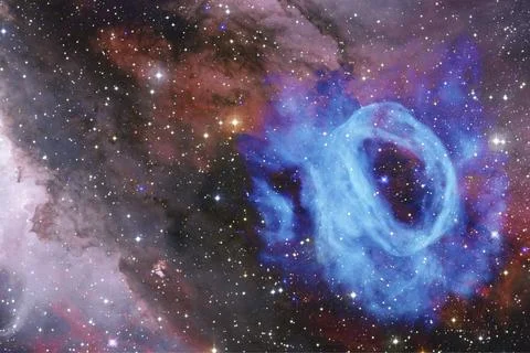 Beautiful galaxy somewhere in deep space. Cosmic wallpaper. Elements of this Stock Photos