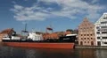 Beautiful Gdansk Cityscape, Krantor, Motlawa River, Old Ship, Medieval Town HD Footage