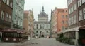 Beautiful Gdansk Market Street, Square, Old City, Medieval Town, Poland HD Footage