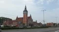 Beautiful Gdansk Train Station Street, Square, Old City, Medieval Town, Poland HD Footage