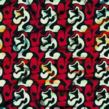 Beautiful geometric background seamless pattern graffiti Stock-Illustration