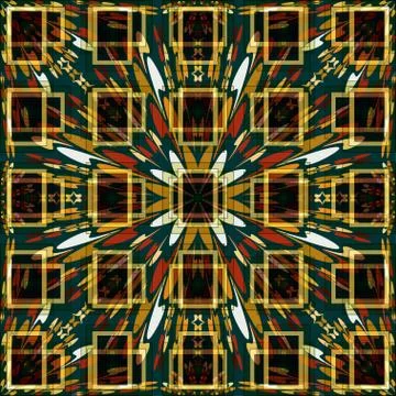 Beautiful geometric color pattern Illustrazione stock