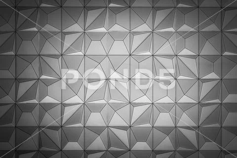 Beautiful geometric pattern design of mosaic on the wall background Stock Illustration