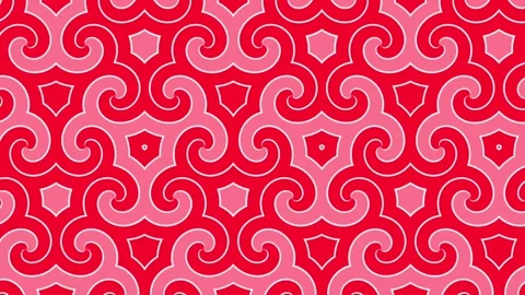 Beautiful geometric pattern, moving elegant ornament endless background. Video stock 149132876