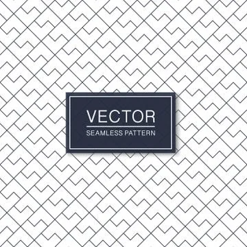 Beautiful geometric seamless background. Grid repeatable blue pattern - elegant Illustrazione stock