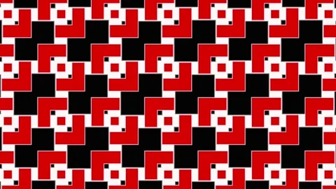 Beautiful geometric seamless looping pattern, geometrical elegant ornament Stock Footage 153866313