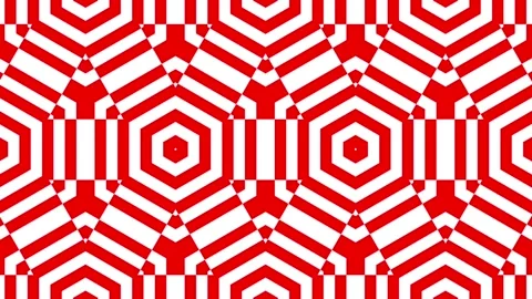 Beautiful geometric seamless looping pattern, moving geometrical ornament Stock Footage 153866371