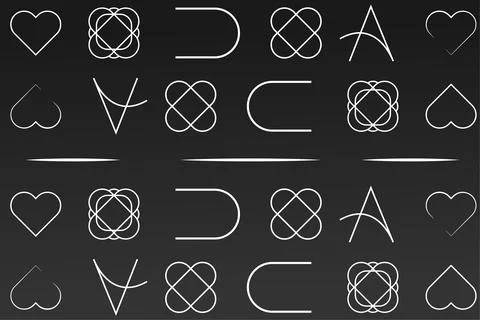 Beautiful geometric seamless pattern black in white abstract Stock Illustration
