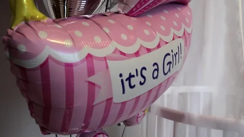 Beautiful gift balloons Stock Footage 71304323