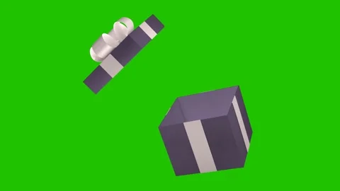 A beautiful gift box opens. Stock Footage 191990852