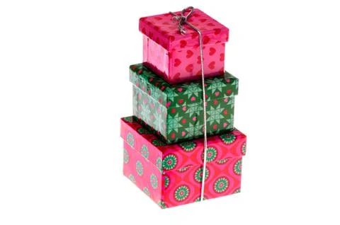 Beautiful gift boxes. Stock Photos
