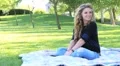 Beautiful Girl in Park HD Footage