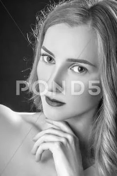 Beautiful girl portrait Stock Photos