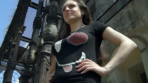 Beautiful girl posing 2 Video stock 40432964