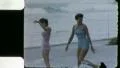 Beautiful Girls Play at Beach FROLIC SPLASH 1960 Vintage Film Home Movie 5314 HD Footage