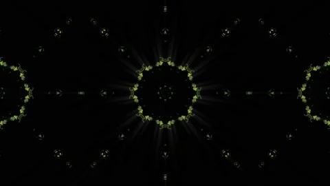Beautiful glittering 3d kaleidoscope Stock Footage 137865663